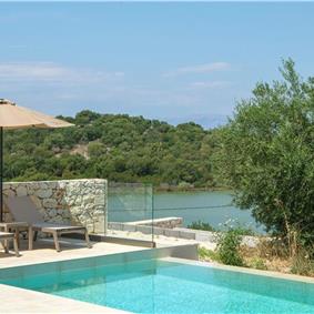  3 bedroom stone villa with pool & seaview, near Acharavi, sleeps 6